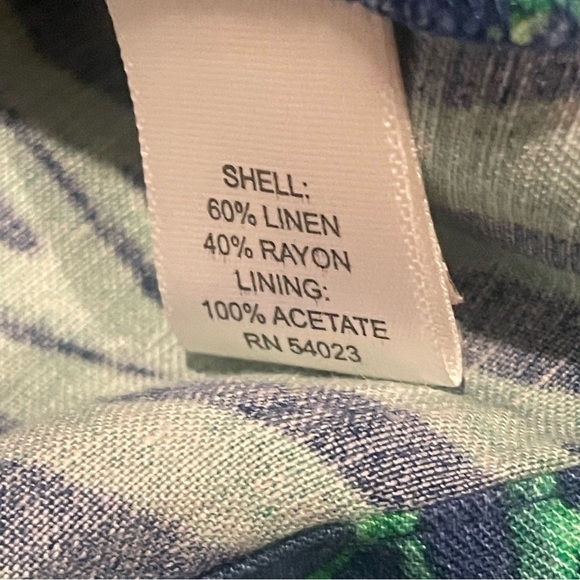 *Banana Republic women’s linen blend Leaf Print Mini Skirt, Sz 00 petite - Picture 7 of 7